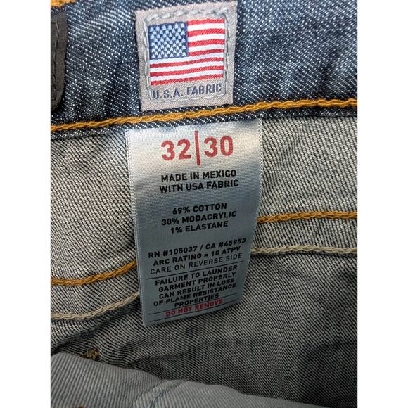 Ariat Work FR Bootcut Jeans Mens 32/30 Blue Denim DuraStretch M4 Relaxed Fit NWT - Picture 4 of 6